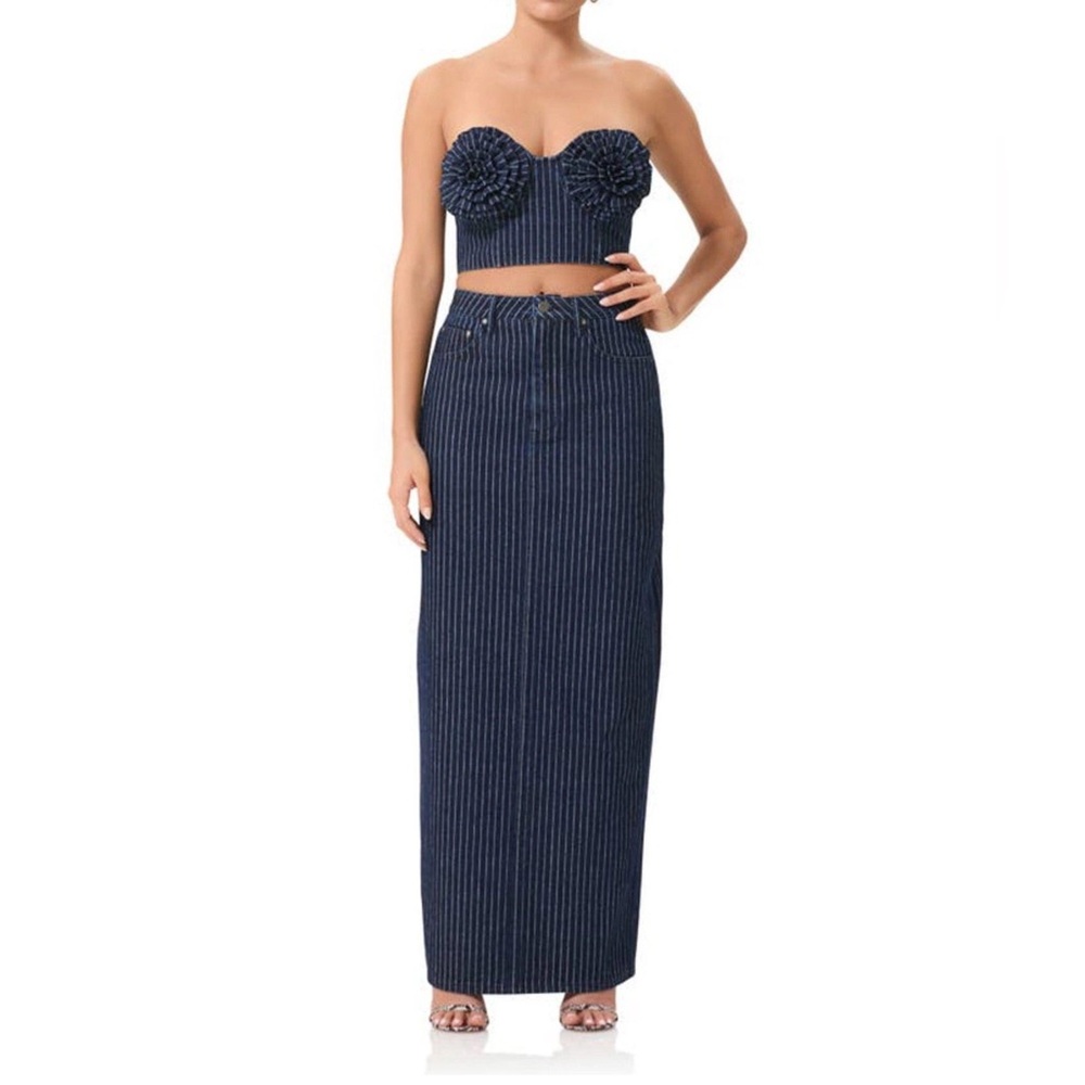 Denim Skirt Set